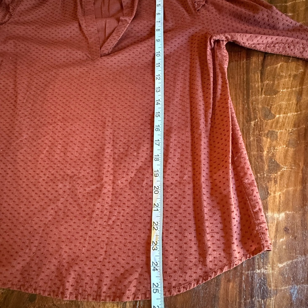 J. Crew Brown Ruffled Blouse - Picture 10 of 11
